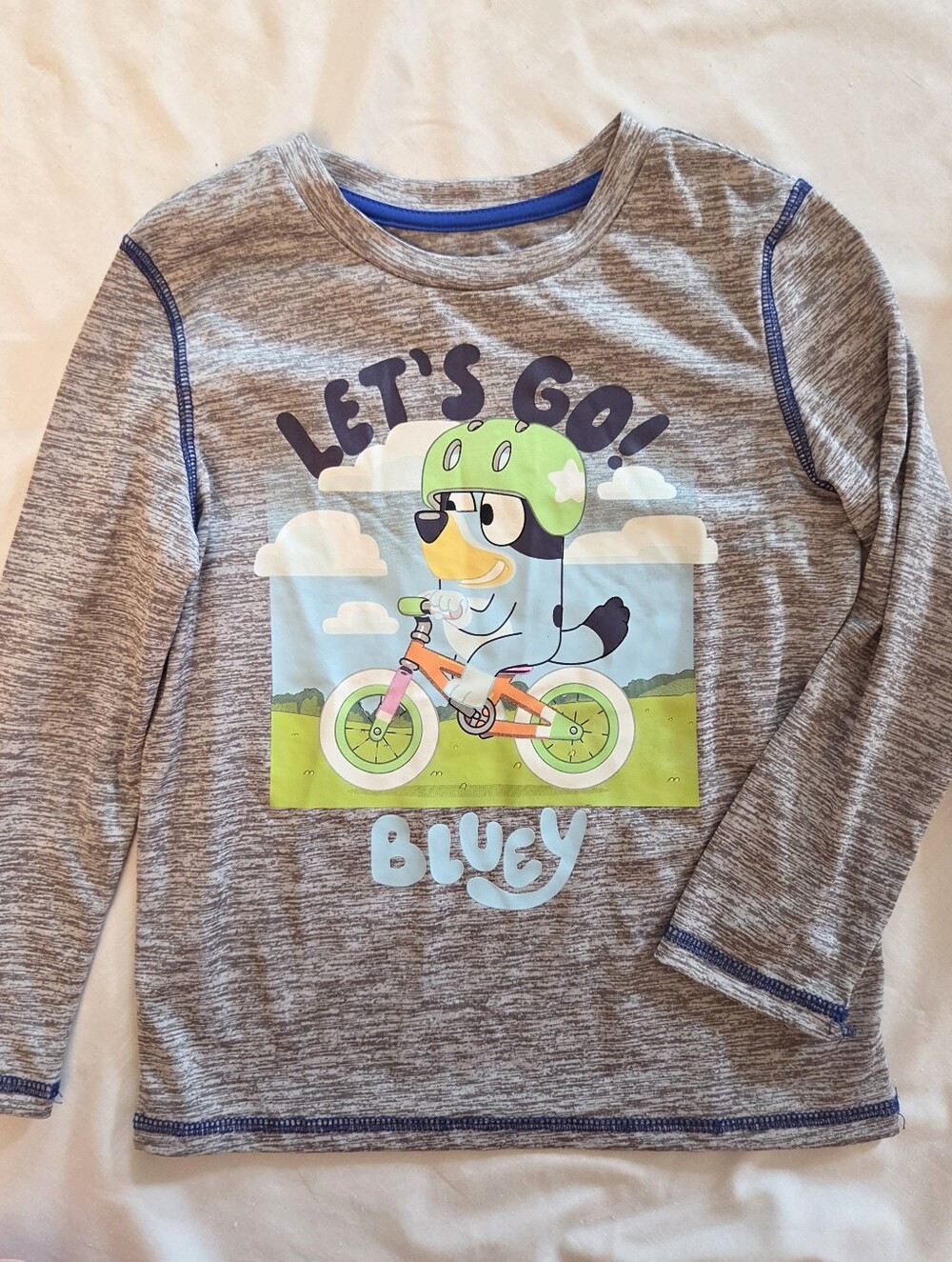Bluey Sz 5 Long Sleeve Tee Top Shirt Oy Or Girl